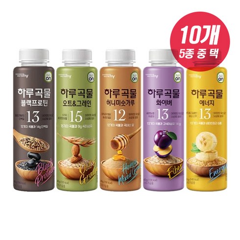 프레딧 - HY 한국야쿠르트 잇츠온 하루곡물 40gX10개 5종 중 택, 40g, 10개, 10개