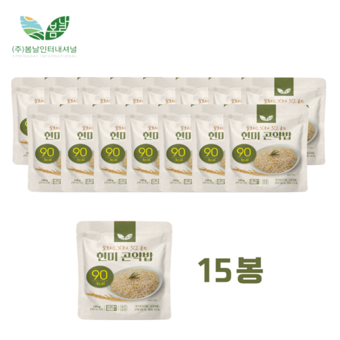 봄날) 90kcal 곤약밥 2종(귀리 현미) 150g, 15개