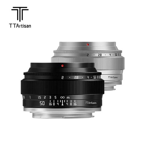 TTArtisan 50mm F2 풀프레임 단렌즈 카메라렌즈, L마운트, 실버