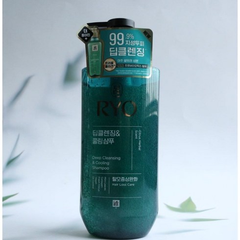 려청아샴푸 - 려 청아 딥클렌징 쿨링 샴푸, 2개, 480ml