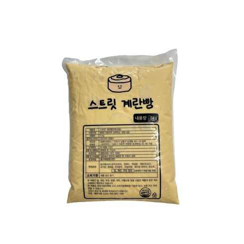 계란빵믹스 - 계란빵 반죽 5kg 가정용 업소용 믹스 홈베이킹, 1개