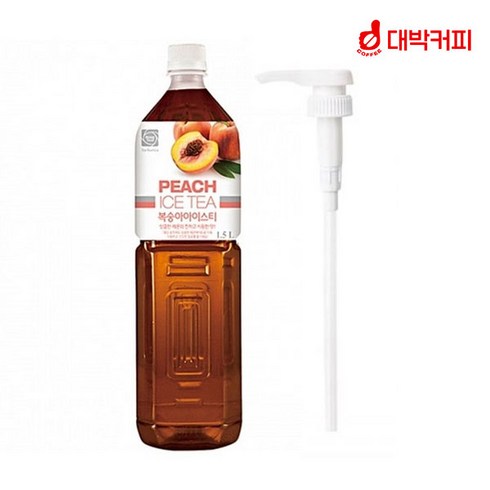 대상 로즈버드 복숭아 아이스티 시럽 1.47L 1개 + 시럽펌프, 단품