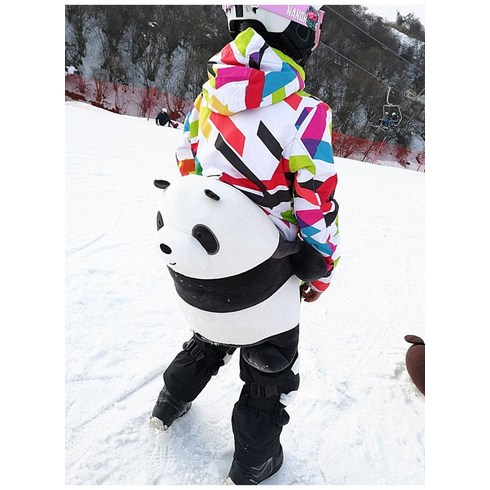 2023년 가성비 최고 파워텍터엉덩이보호대 - 겨울 스노우보드 스키 남자 여자 엉덩이 보호대 보호장비 파워텍터, E.아기 팬더 힙 보호대 + L + 2XL