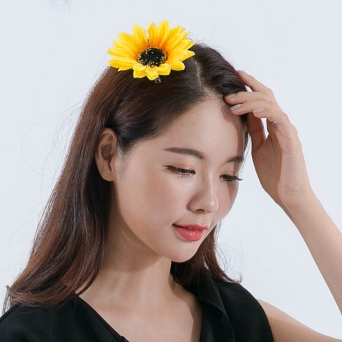 파티 (리얼해바라기머리핀)생일파티 헤어핀 장기자랑, 상세페이지 참조, 상세페이지 참조