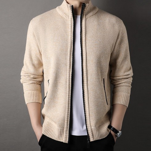 2023년 가성비 최고 남자니트가디건 - 기모안감 니트 집업(7color)