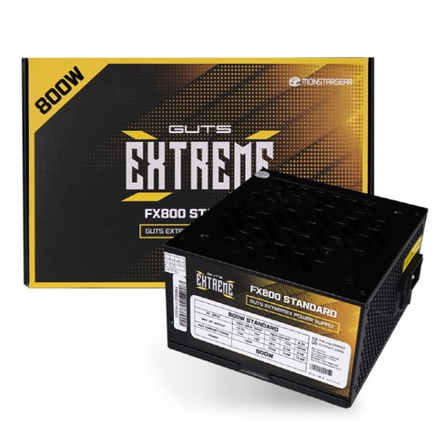 몬스타가츠컴퓨터파워fx800화이트 - 몬스타 가츠 ExtremeX FX800 80PLUS STANDARD, 1개, 선택하세요