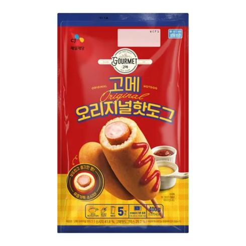 CJ 고메 오리지널 핫도그 400g, 2개