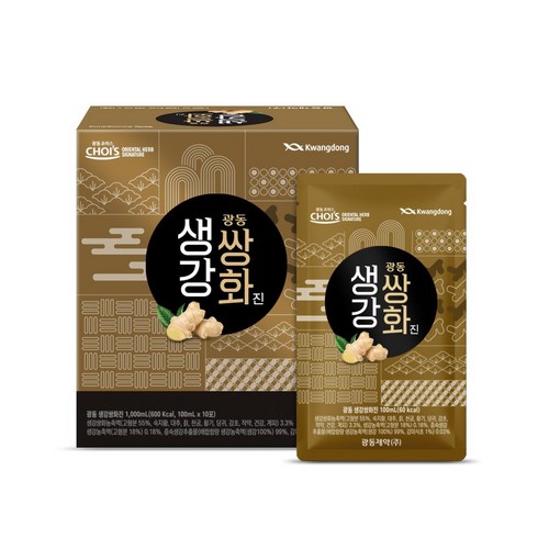 광동 생강쌍화진 실속형, 100ml, 50개