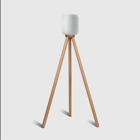 애플홈팟 거치대 스피커 원목 스탠드 80cm, 화이트오크(2세대홈팟용)+80cm
