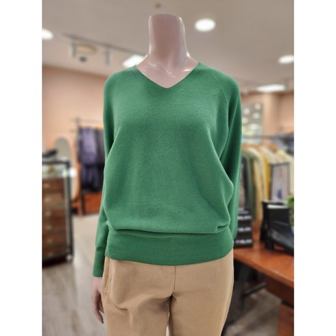 2023년 가성비 최고 bcbg - BCBG O.ILLY V-NECK 홀가P/O_ B3A2K412 42 [GREEN]