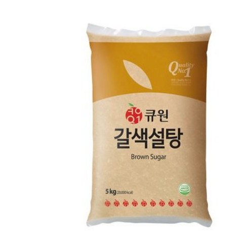 갈색설탕 - 큐원 갈색설탕, 5kg, 2개