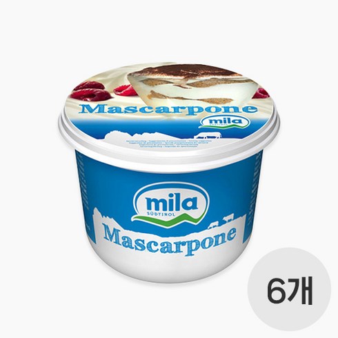 밀라 마스카포네 크림치즈 500g x 1박스(6개입) (소비기한24.5.13) [도매할인문의], 3kg[아이스박스포함]