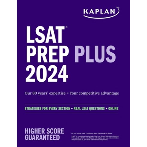 lsxiilt - (영문도서) LSAT Prep Plus 2024: Strategies for Every Section + Real LSAT Questions + Online Paperback, Kaplan Publishing, English, 9781506290973