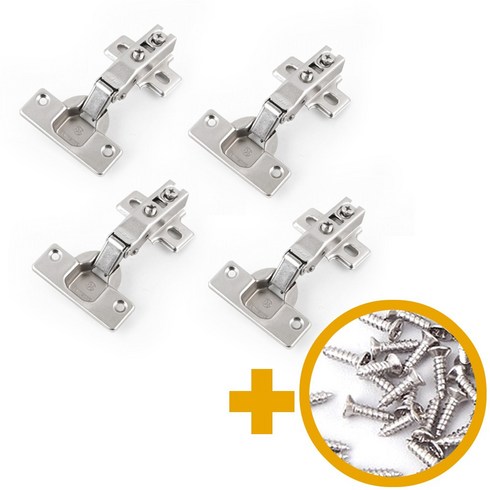 송강산업 110도 댐핑 경첩 OUT 실버, 4개