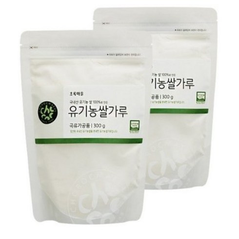 초록마을 국내산 100%로 만든 유기농쌀가루, 300g, 2개