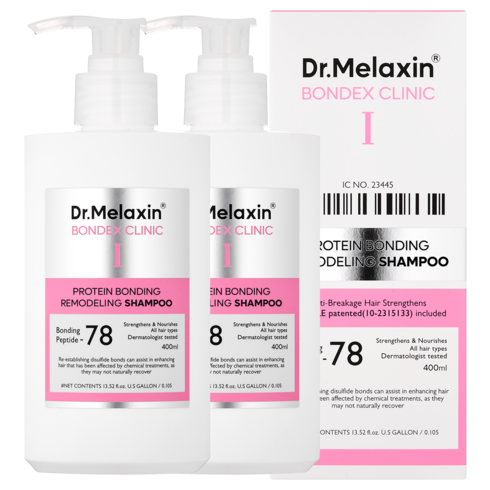 닥터 멜락신 본덱스 단백질 결합 리모델링 샴푸, 2개, 400ml