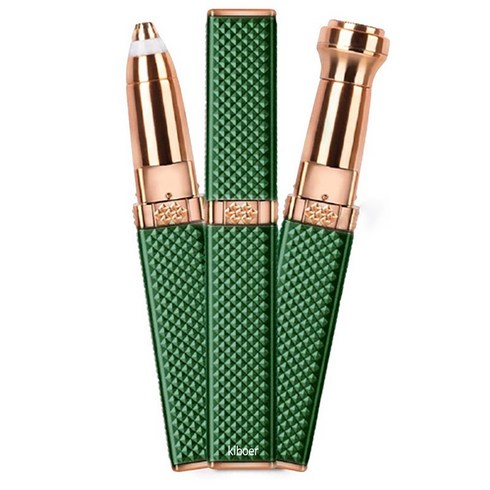 2023년 가성비 최고 아유아유 정리하브로우 - Kiboer 전동 눈썹 정리기 제모기 방수 USB 충전 다색, 초록색