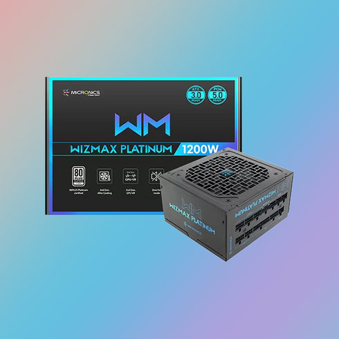 마이크로닉스 WIZMAX 1200W 80PLUS PLATINUM 풀모듈러 ATX 3.0 (PCIE5) PC파워