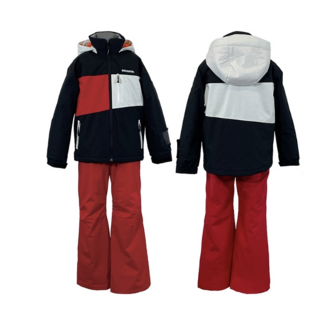 2425스키복 - 로시놀 주니어 스키복 (2425 ROSSIGNOL JR SKI SUIT BLK RED)