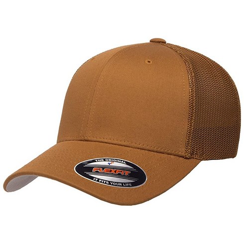 Flexfit 남녀공용 울트라 파이버 에어 메시 핏 캡 블랙 L/XL 125498, One Size, Caramel