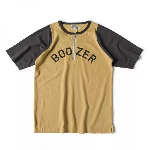 브론슨 반팔 티셔츠 알코올 중독자 BOOZER 절대 숙취가 없는 구식 래글런 슬리브 레이싱 코튼