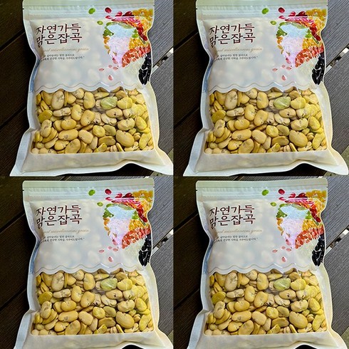 껍질 깐 파바빈 페루산 100%, 4개, 1kg(지퍼백)