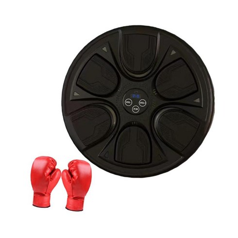 성인 훈련 장비를 위한 전자 벽 표적 뮤직 복싱 기계 무에타이 피트니스를 위한 복싱 표적 반응 표적, 검은색, PU 가죽 PP