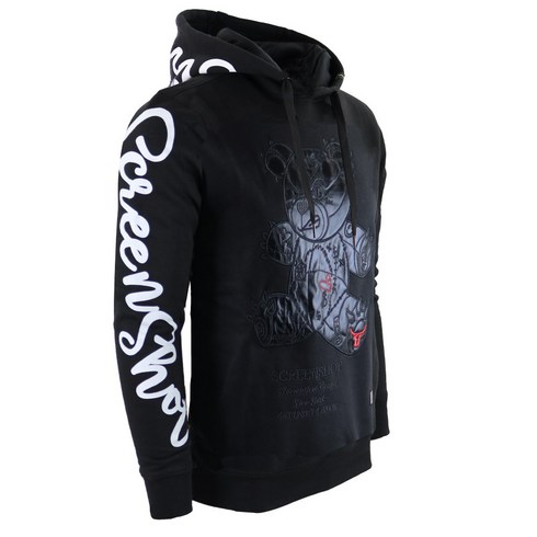 2023년 가성비 최고 명품후드티 - [스크린샷] H1113 - 미국 뉴욕 스트릿 패션 브랜드 / 하프 앤 하프 컬러 블락 기모 후드티 남여공용 / 오버핏 빅사이즈