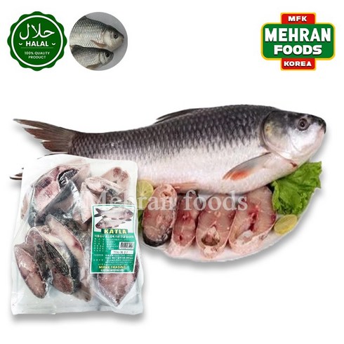 MIRAE Frozen Fresh Katla Fish 3kg 냉동 카틀라 잉어 (생선), 1개