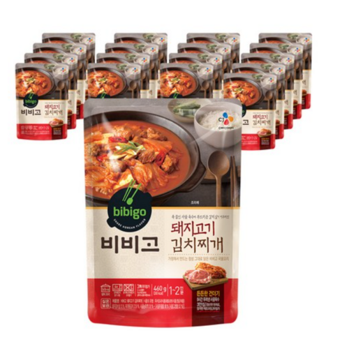 비비고 돼지고기 김치찌개, 460g, 8개