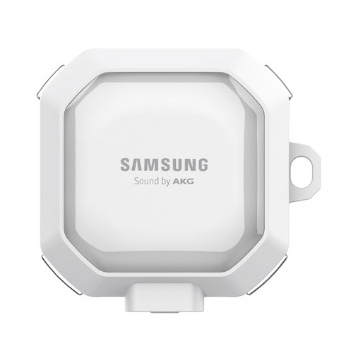 2023년 가성비 최고 버즈2프로케이스 - 윰스모르 갤럭시 버즈2프로 버즈2 버즈프로 버즈라이브 투명 범퍼 케이스, 화이트+카라비너
