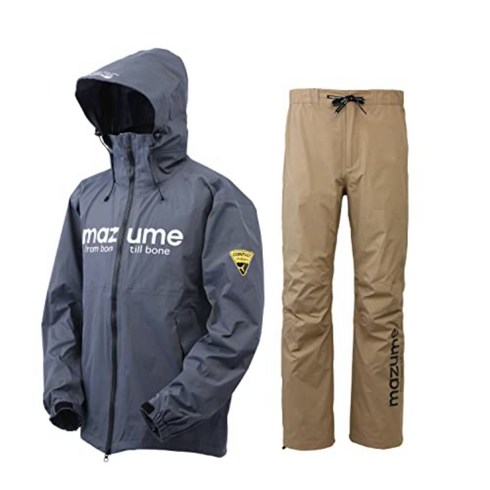 2023년 가성비 최고 마즈메 - 마즈메 MZRS-688 신형 컨택트 레인슈트2 낚시복 상하의 세트 마즈메비옷 전사이즈재고, 그레이(바지/갈색)