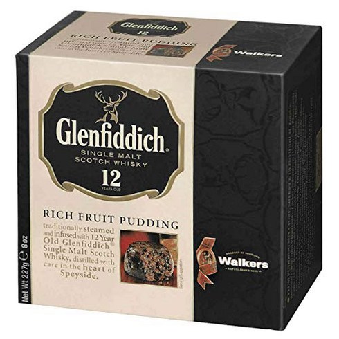 Walkers Shortbread Glenfiddich Rich Holiday Fruit Pudding 8 Ounce Box (Pack of 2) null, 1개