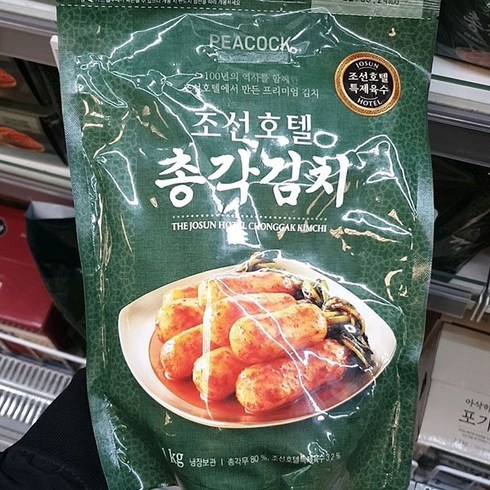 조선호텔배추김치 - 피코크 조선호텔 총각 김치 냉장, 1kg, 1개