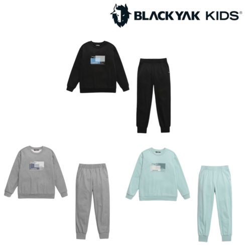 2023년 가성비 최고 블랙야크키즈 - 블랙야크키즈 아동용 BK 피터 맨투맨 상하의 세트