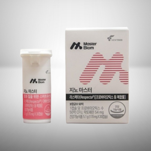 마스터바이옴 지노마스터 질건강유산균 170mg 30일분, 30개, 1세트