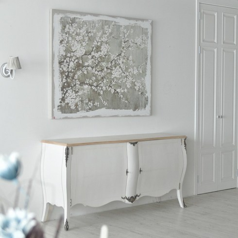 꼬떼따블 프렌치 레아 빈티지 엔틱 부페장 코모드 거실 주방 수납장 높은 TV 거실장180