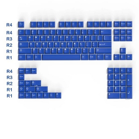 gmk wob bow p5 - 키캡 GMK 일루션 WOB BOW P5 Wavez 8008 클래식 블루 모던 돌치 라이트 키캡 ABS 샷 체리 필 1 세트 신제품, 한개옵션2, 07 Classic blue 1 key, 한개옵션1