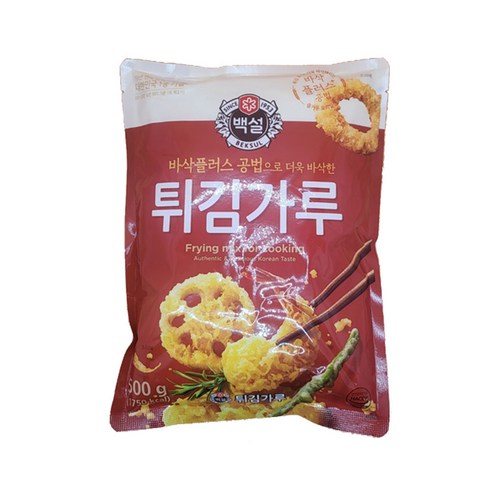 백설 튀김가루, 500g, 6개