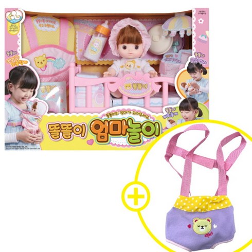 [미미월드] T 똘똘이 엄마놀이NEW + 똘똘이아기띠증정, 선택:똘똘이 엄마놀이NEW+똘똘이아기띠증정