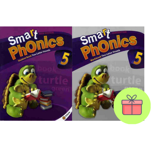 smartphonics5 - !전2권 포스트잇 선물! Smart Phonics 5 : Student Book (with QR) + Workbook 스마트 파닉스 5 세트 : 슝슝오늘출발!