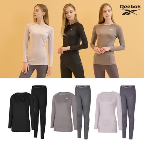 리복(언더웨어) AK [리복] 스피드윅 기모 웜웨어 상하의 2종 세트 여성 택일