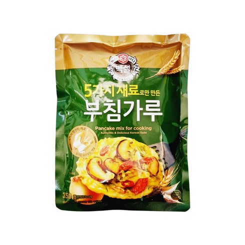 백설 5가지 자연에서 얻은 재료 부침가루, 350g, 2개