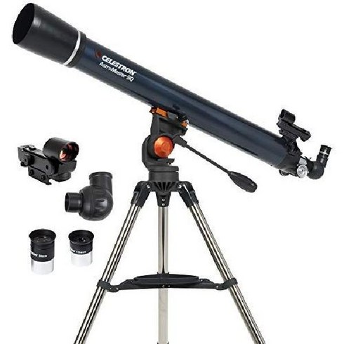 셀레스트론 천체망원경 ASTROMASTER 90AZ 천문학 소프트웨어 패키지, 90AZ Refractor