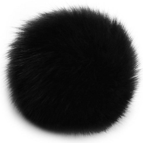 보띠랑스 FOX FUR 여우 털방울-대 12cm 폼폼 폭스퍼, 14블랙, 1개