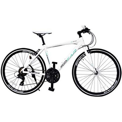자이언트프로펠어드밴스1 - 성인 자전거 spear 스페어 크로스 700c 알루미늄 프레임 시마노제 21단 변속, 화이트, 1개