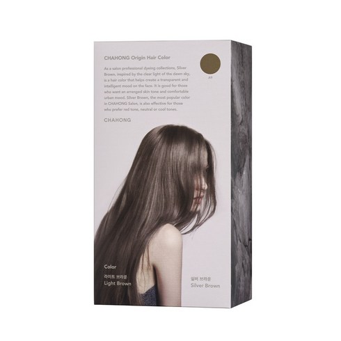 차홍 오리진 헤어 컬러 160g, 실버브라운, 1세트