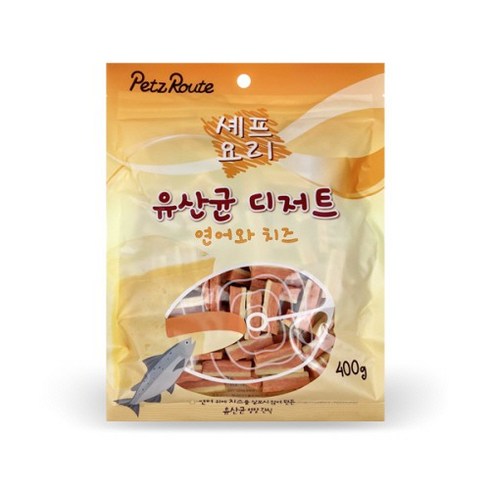 펫츠루트 셰프요리 유산균 디저트 연어&치즈 400g, 없음