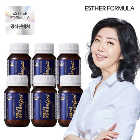 (에스더포뮬러)여에스더 유산균 골드 6병(12개월), 단일옵션, 6개