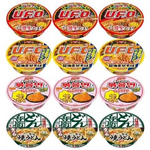 닛신 야키소바 U.F.O. 컵라면, UFO 3종 + 돈베이 1종세트개